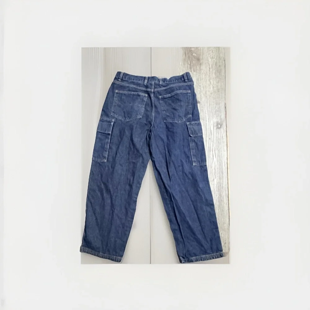 Arizona Carpenter Jeans Y2K Baggy Skate Rave 90s Dark Wash Denim 40x30